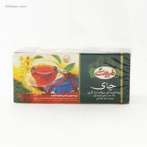 چای کیسه سیلان ارل گری عطری  25ع 50گ جعبه طبیعت