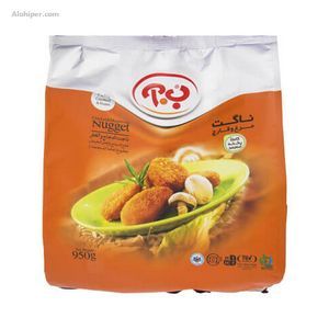 ناگت مرغ وقارچ 950گ متالایز3لایه ‹ ب .آ